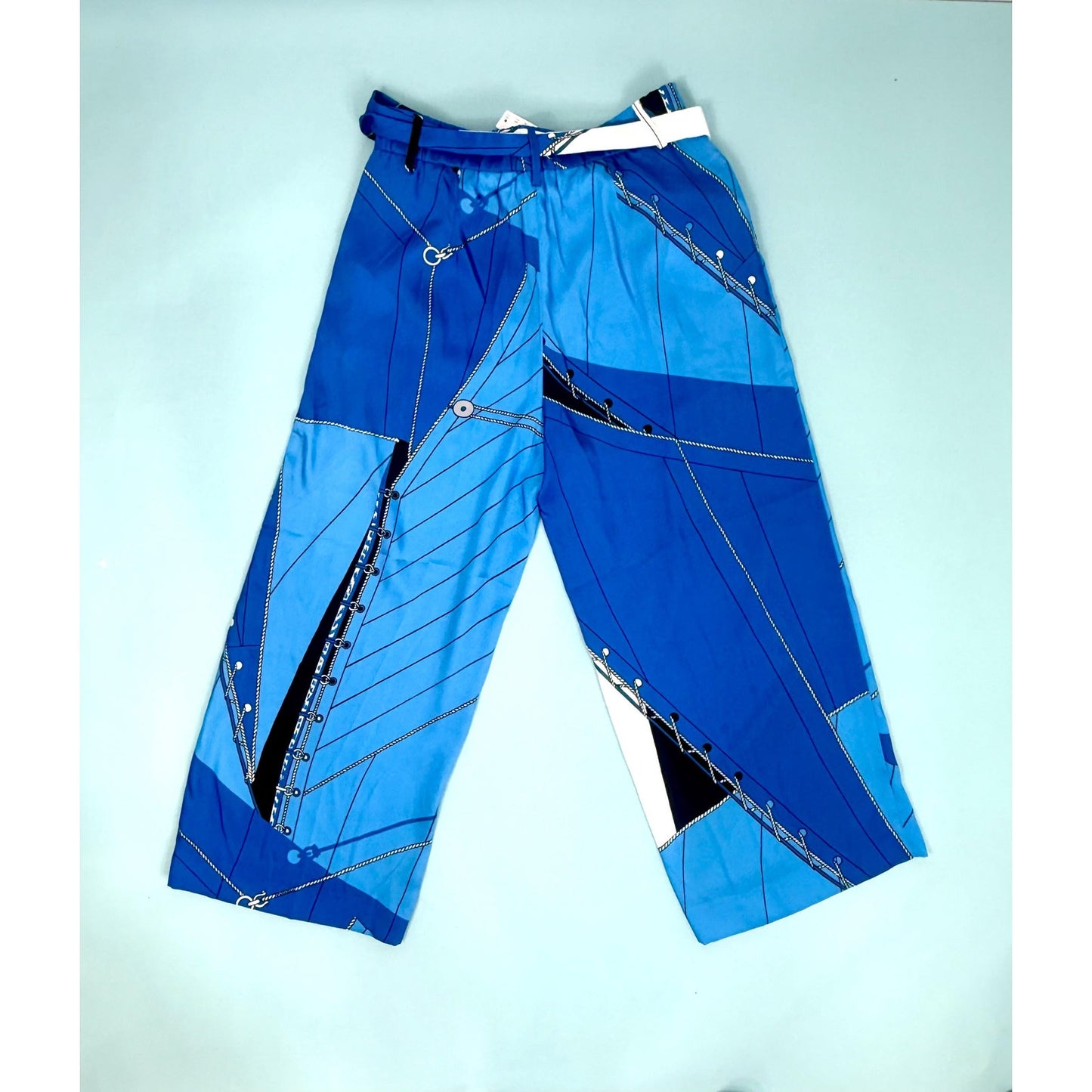 J CREW Womens sailing themed palazo pants