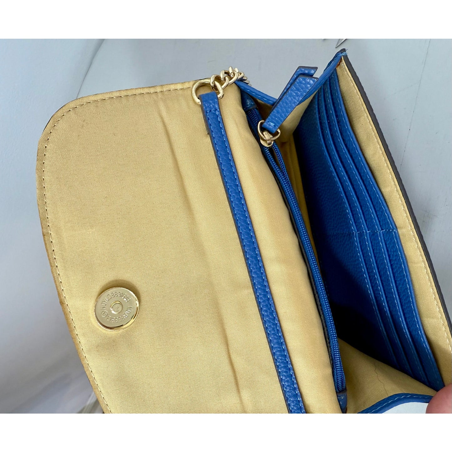 Periwinkle Nanette Lepore cross body small leather bag. Never used