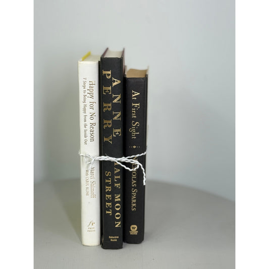 Vintage ombré effect white to black Decorative Book collection