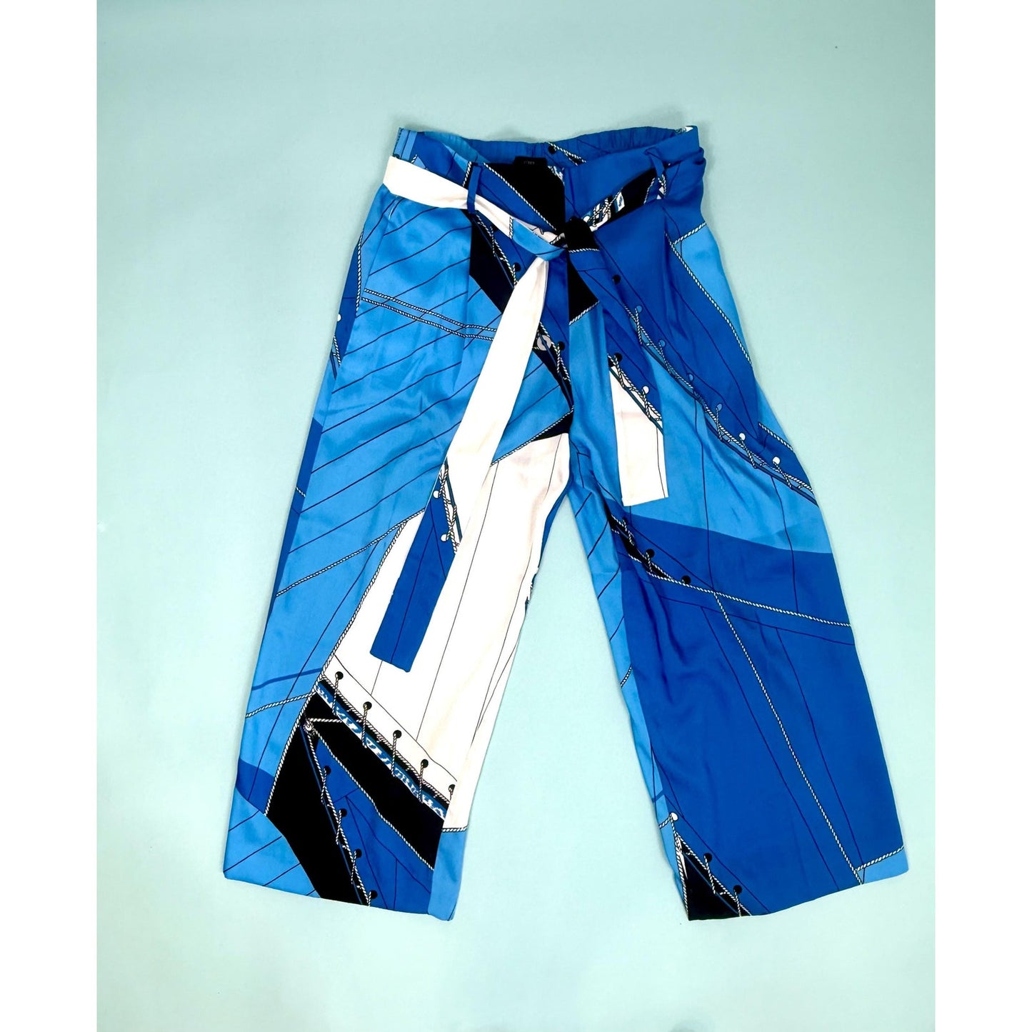 J CREW Womens sailing themed palazo pants