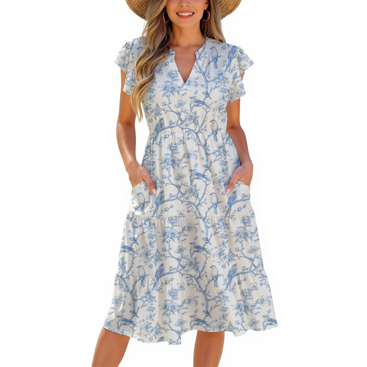 All-Over Print Women's Midi Dress