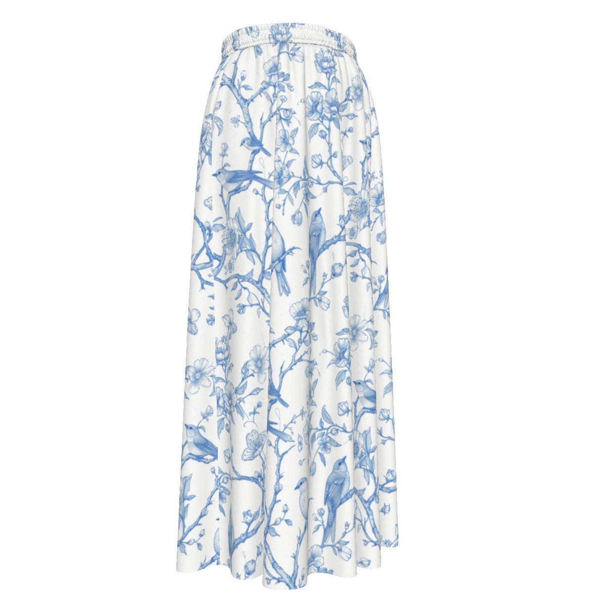 All-Over Print Women's Maxi Chiffon Skirts With Lining