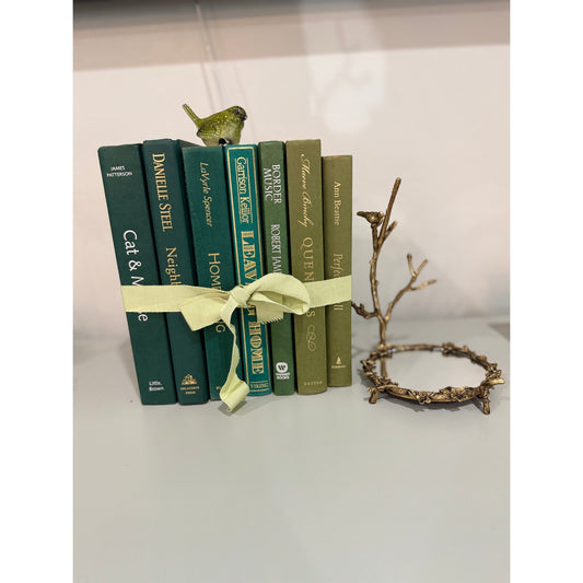 Vintage ombré effect green Decorative Book collection