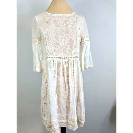 Gorgeous Vintage Anthropologie Ivory Lace dress , XS/ S