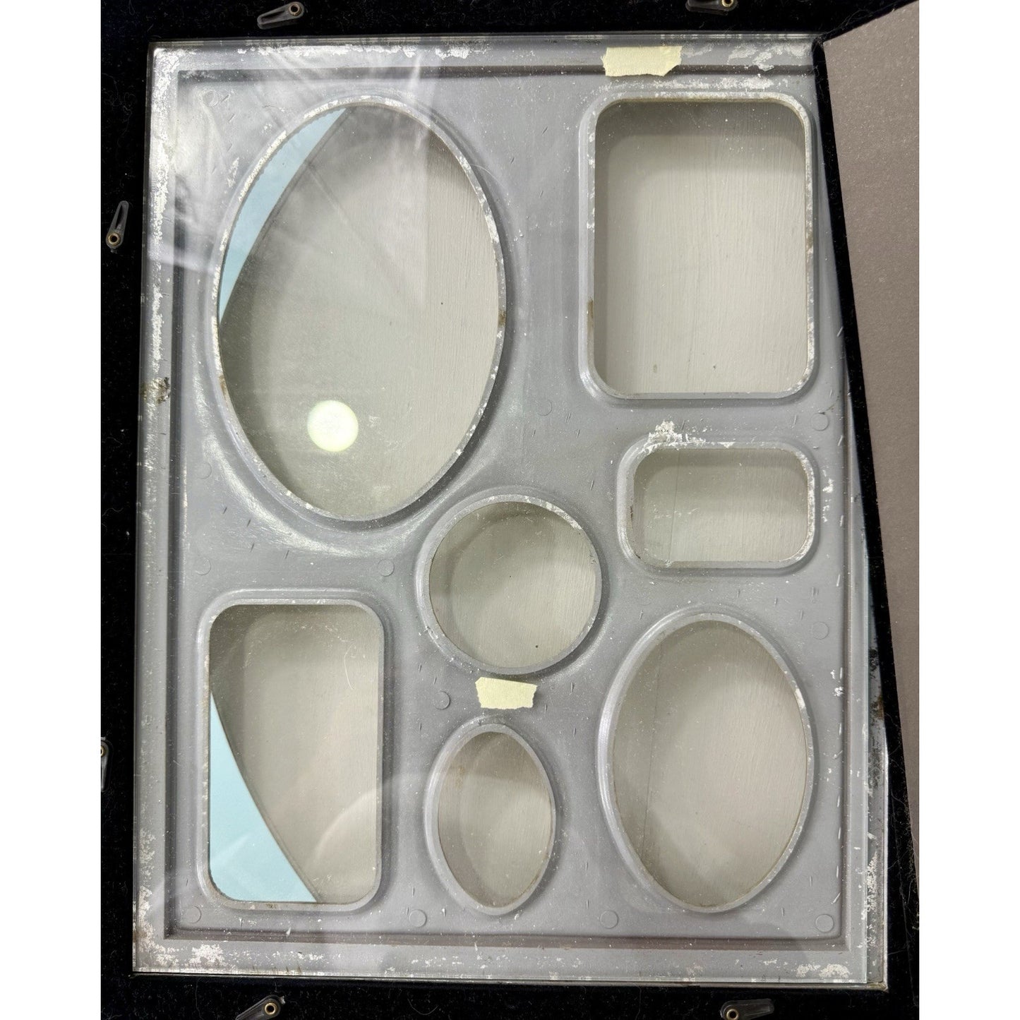 Vintage Silver Leaf Wood Photo Picture frames , set of 2 measuring 13x 15in