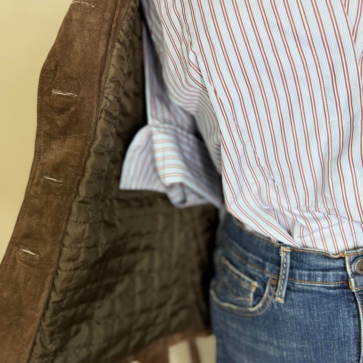 Thomas mason for J crew woven women's  striped woven shirt S