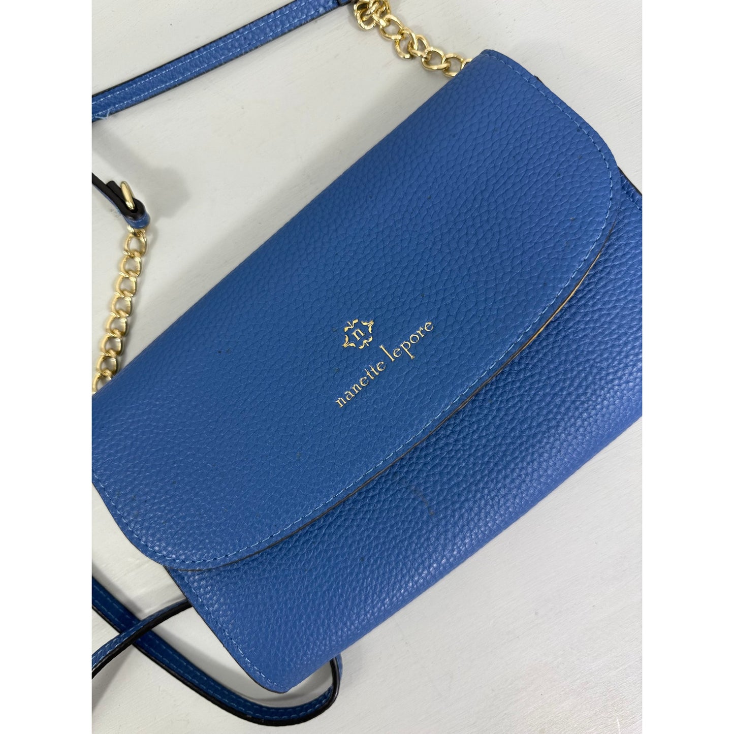 Periwinkle Nanette Lepore cross body small leather bag. Never used