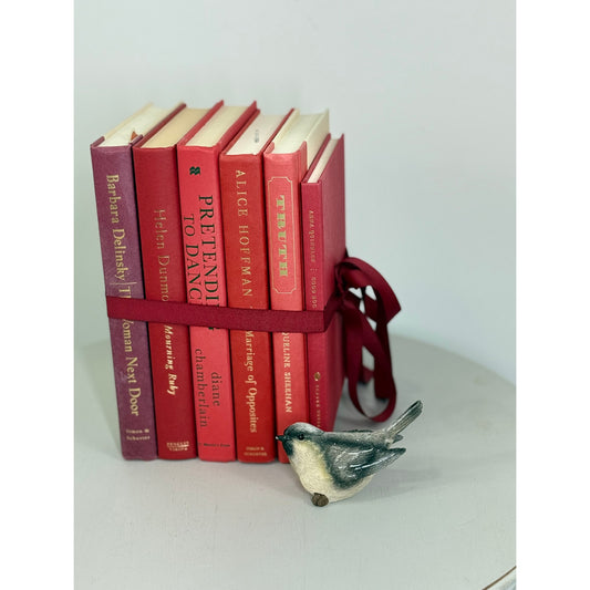 Vintage ombré effect red Decorative Book collection, red vintage books