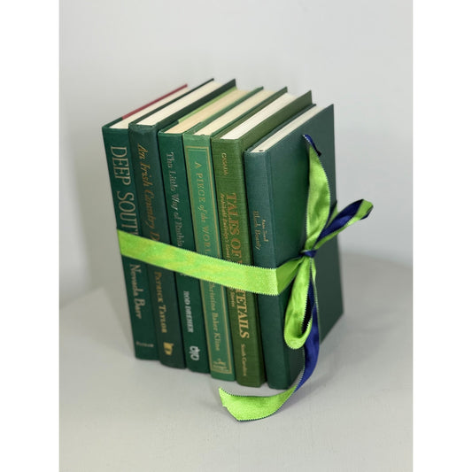 Vintage ombré effect green Decorative Book collection