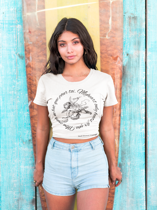 French Love T Shirt, French sayings T, Romantic Graphic Tee, Perfect Gift for Couples, Vintage-Inspired T-Shirt,