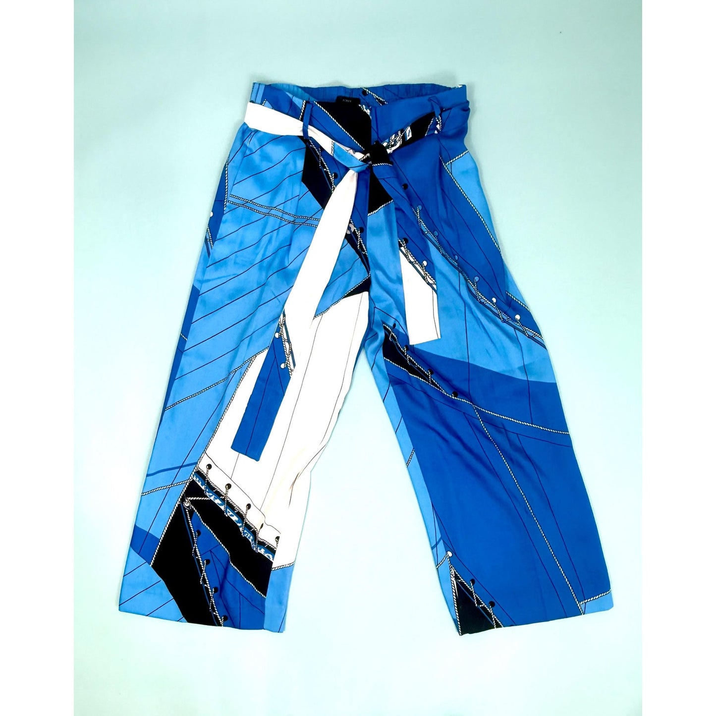 J CREW Womens sailing themed palazo pants