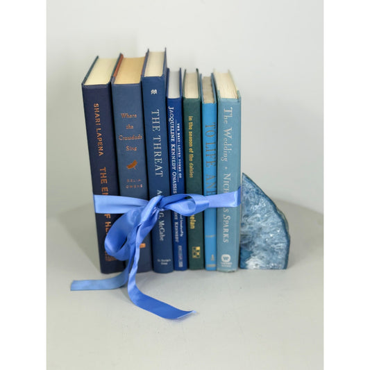 Vintage ombré effect blue Decorative Book collection