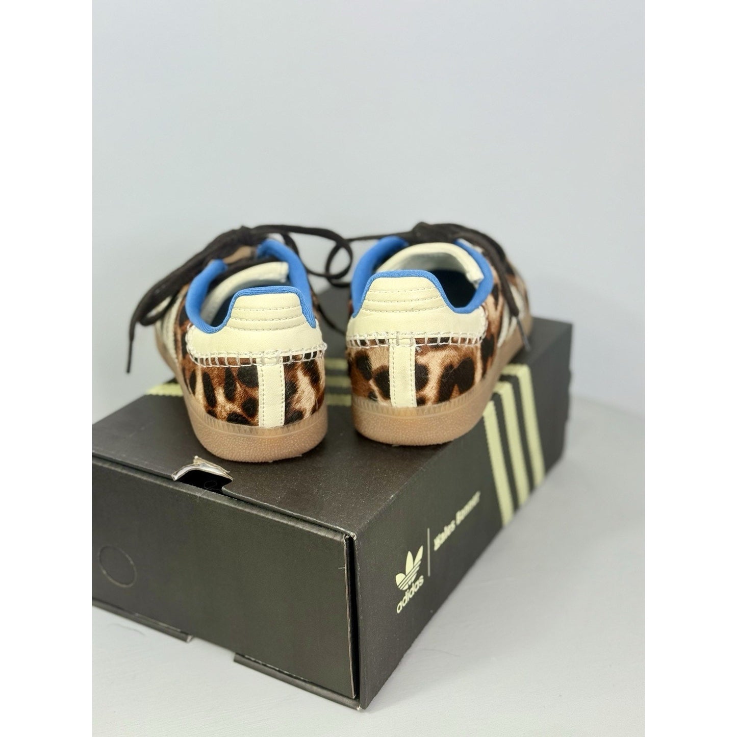 Size 7 - adidas Samba Leopard Wales Bonner with blue accents