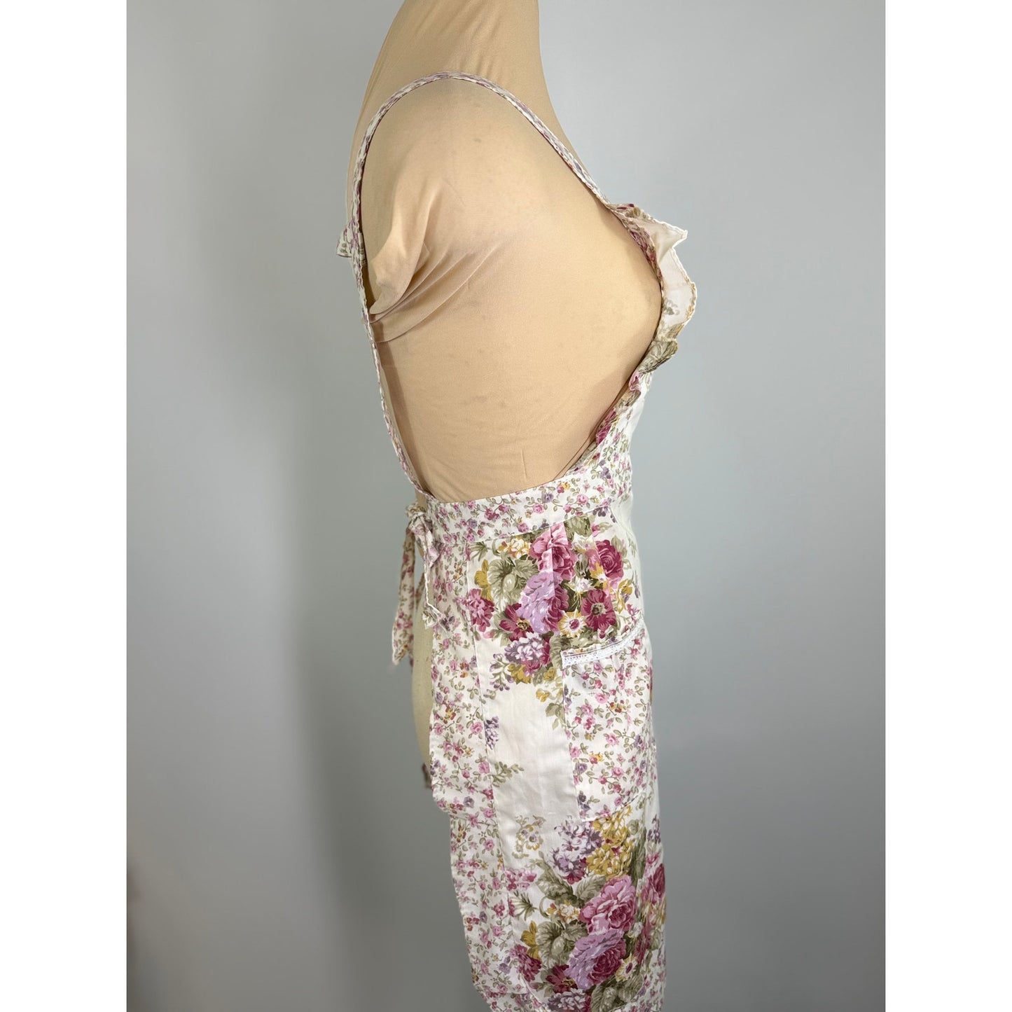 Vintage French Country floral apron