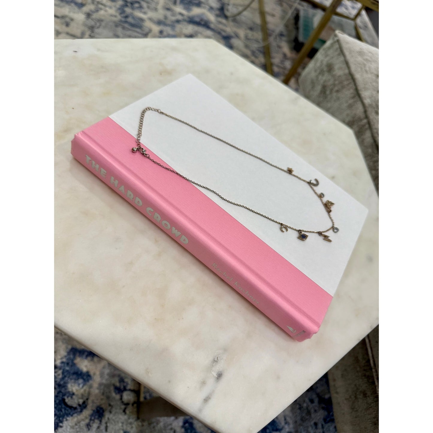 Vintage charm celestial necklace, vintage necklace, moon and star necklace