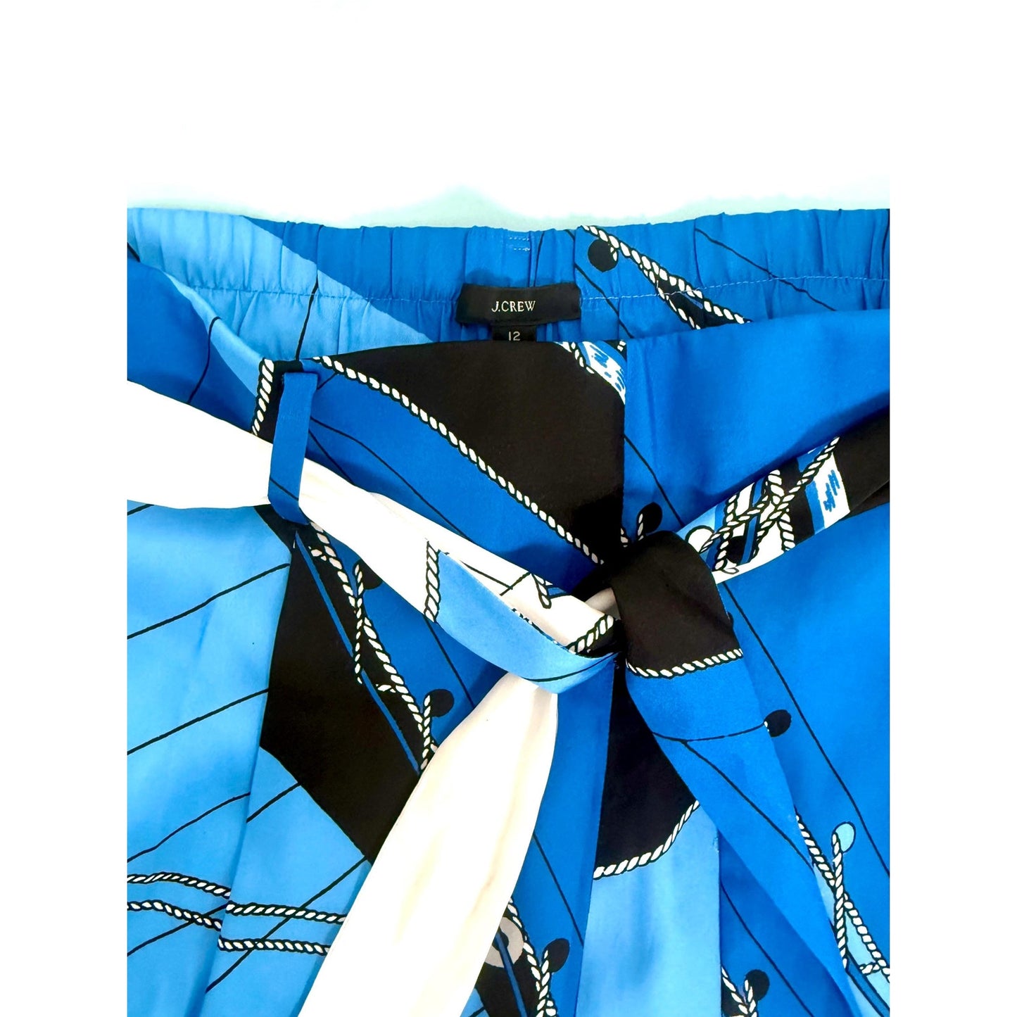 J CREW Womens sailing themed palazo pants