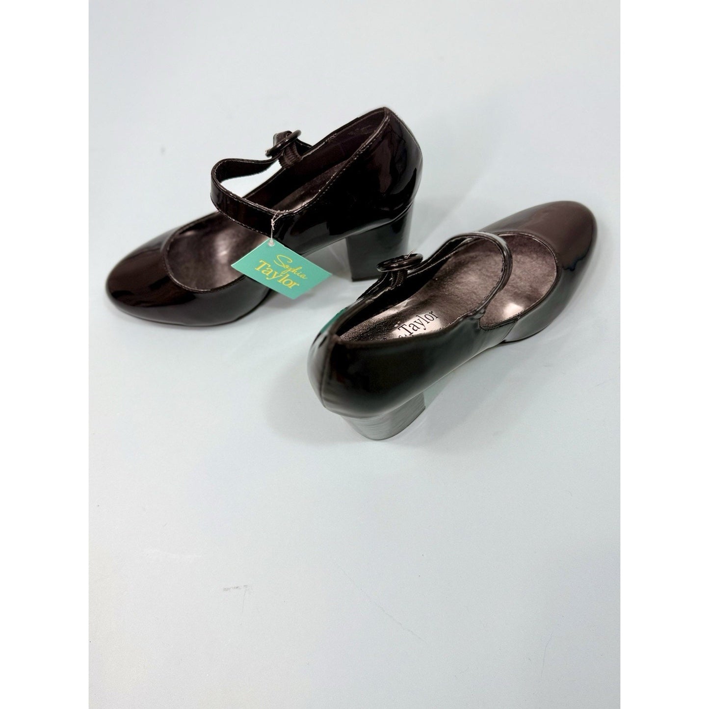 Sophie Taylor patent leather Mary Jane’s