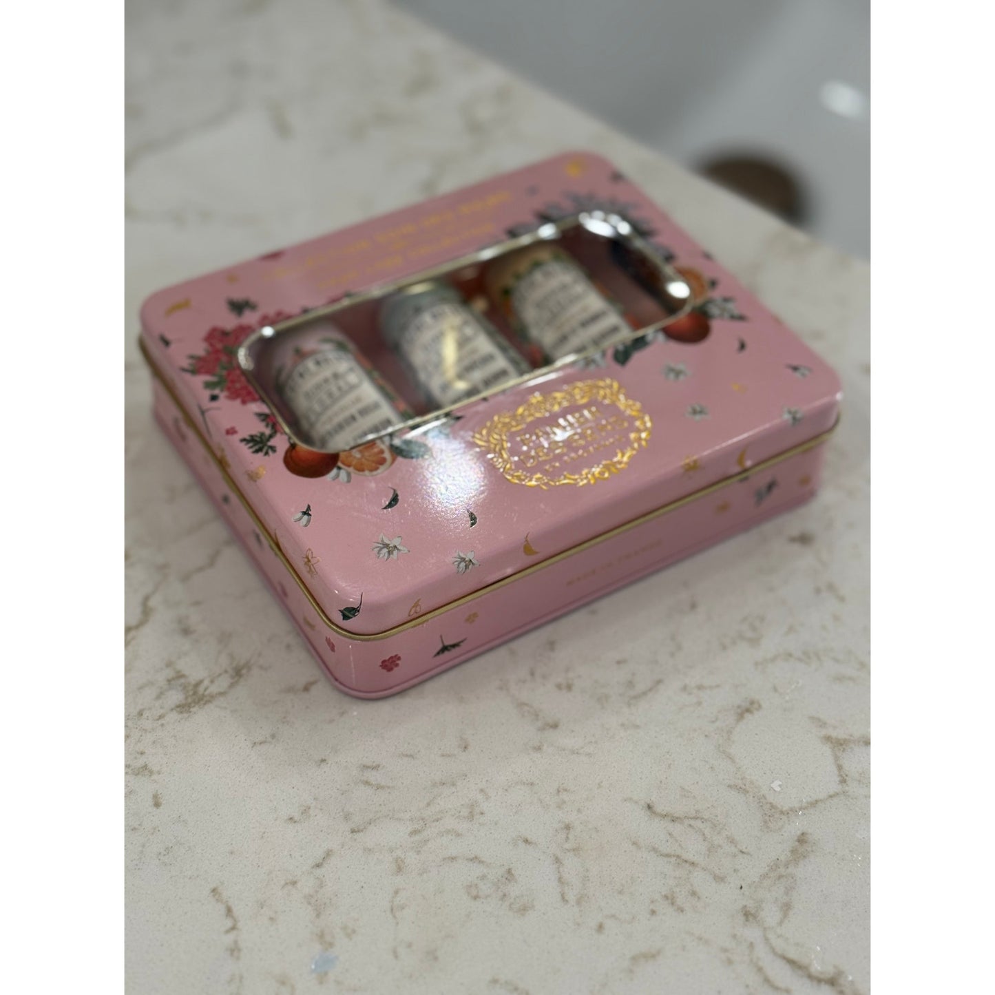 Panier de Sens hand cream gift tin, Curated collection of my favorite beauty products from Paris