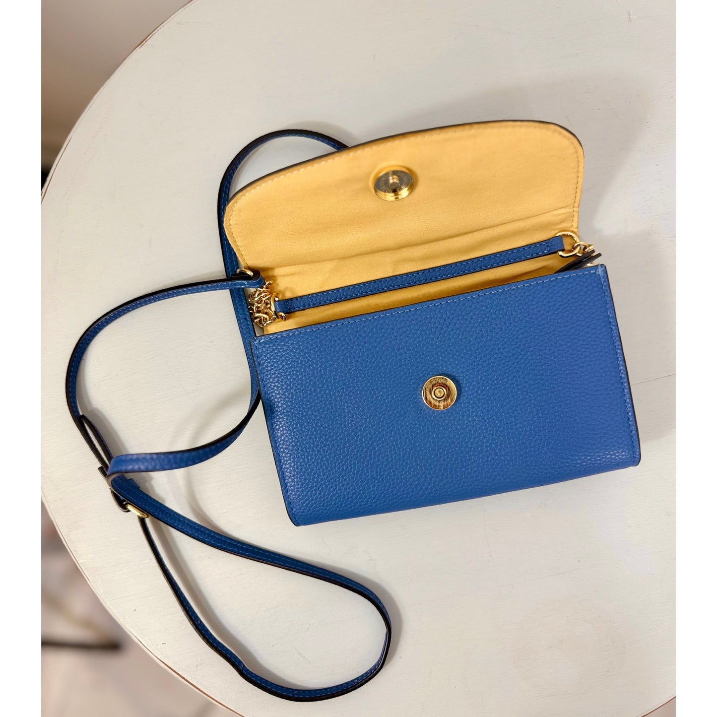 Periwinkle Nanette Lepore cross body small leather bag. Never used