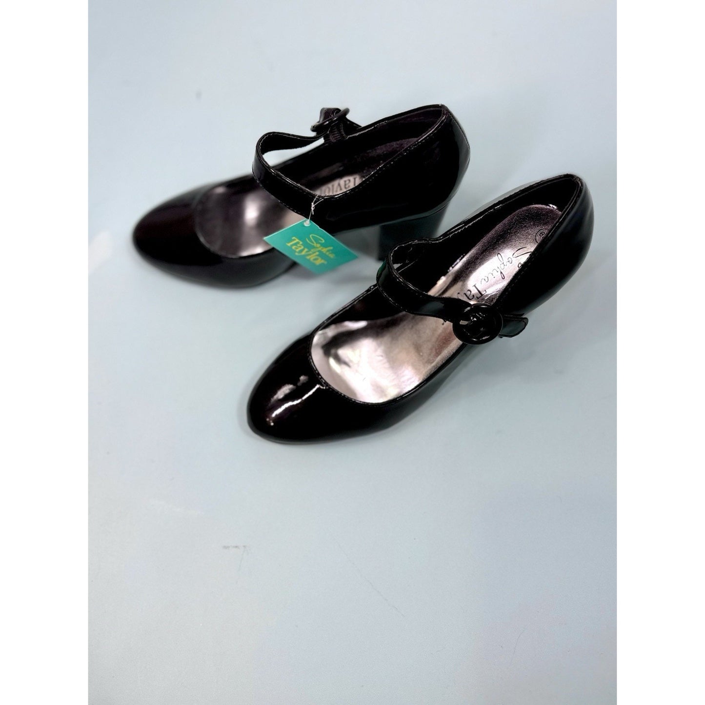 Sophie Taylor patent leather Mary Jane’s