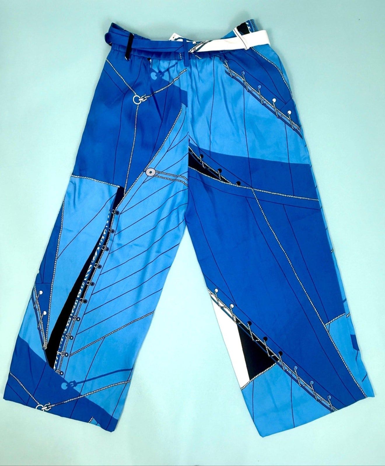 J CREW Womens sailing themed palazo pants