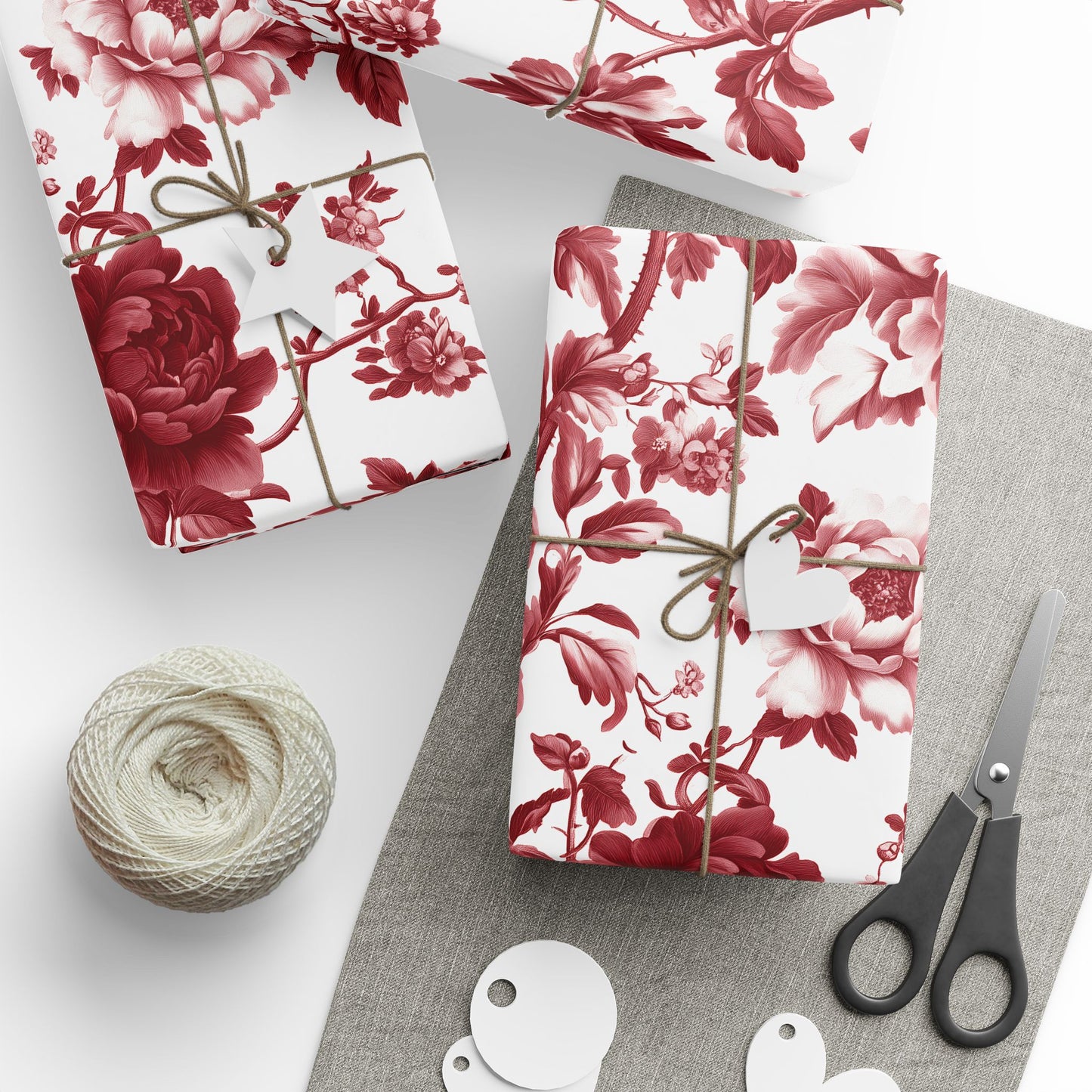 Elegant Floral Wrapping Paper, Gift Wrap, Birthday, Wedding, Special Occasions, Vintage-Inspired Design