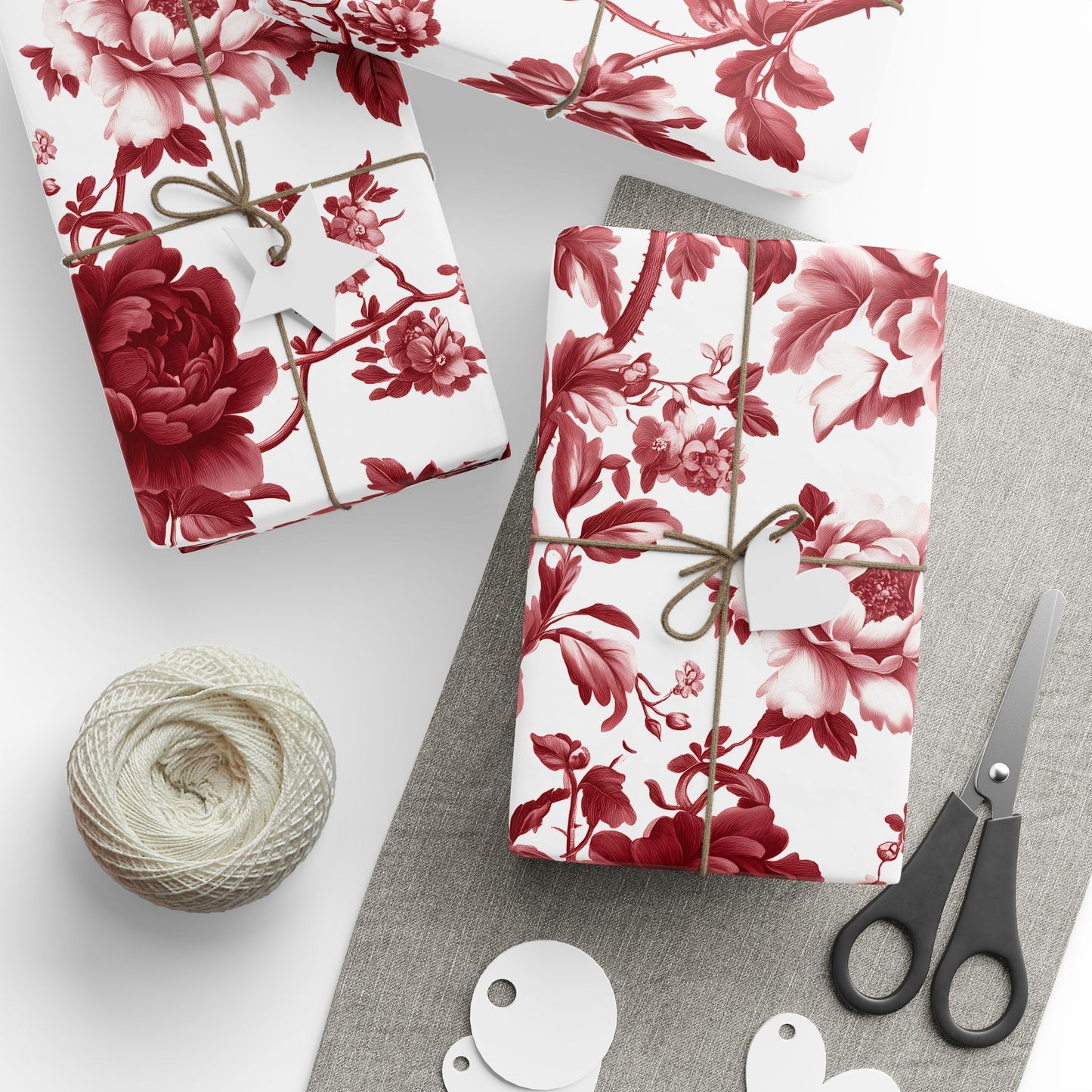 Elegant Floral Wrapping Paper, Gift Wrap, Birthday, Wedding, Special Occasions, Vintage-Inspired Design