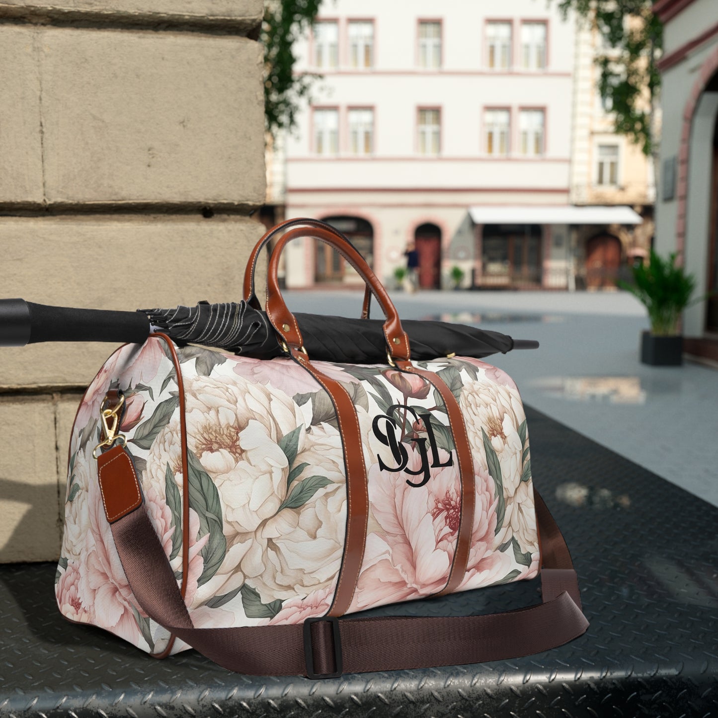 Floral Waterproof Travel Bag for Stylish Getaways, Luggage, Weekender, Gym Bag, Everyday Use