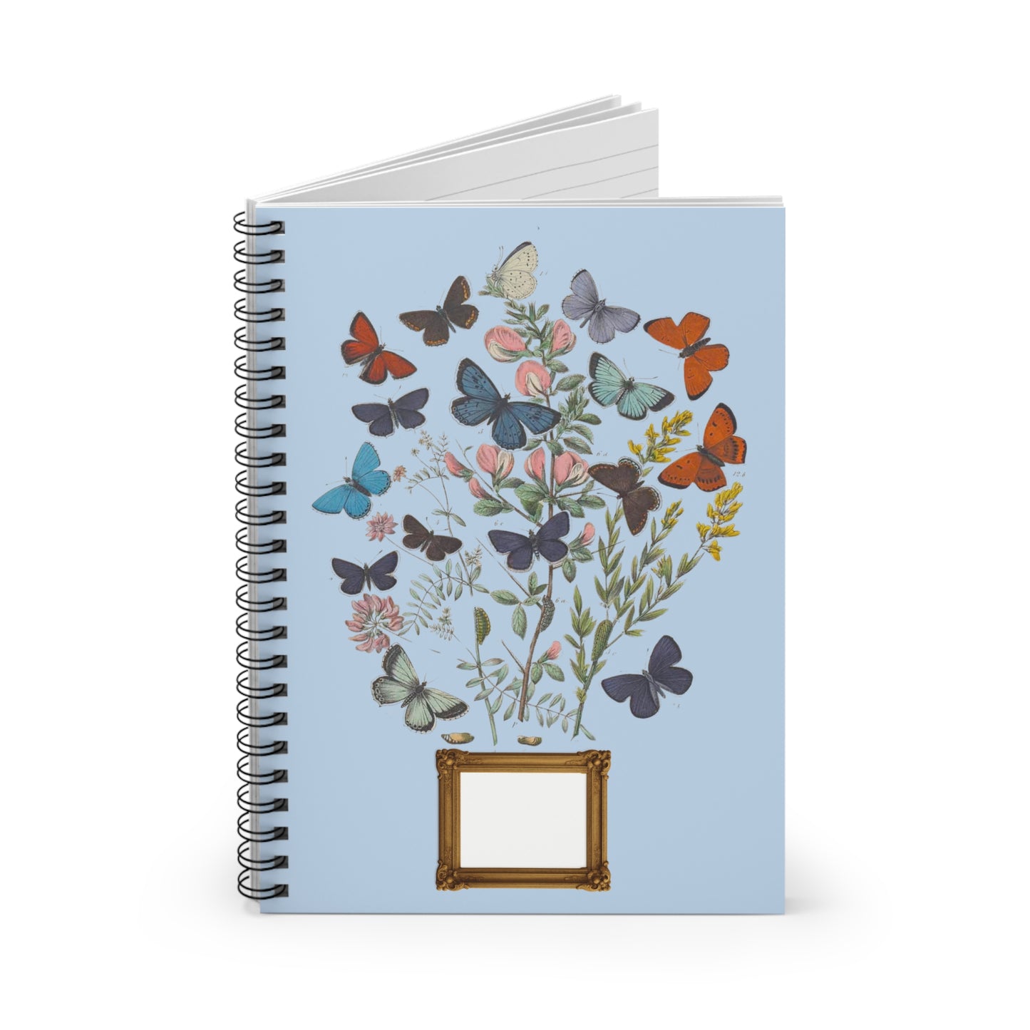 Butterfly Blossom Spiral Notebook - Nature-Inspired Journal, Floral Stationery, Gift for Nature Lovers, Eco-Friendly Note-Taking, [...]
