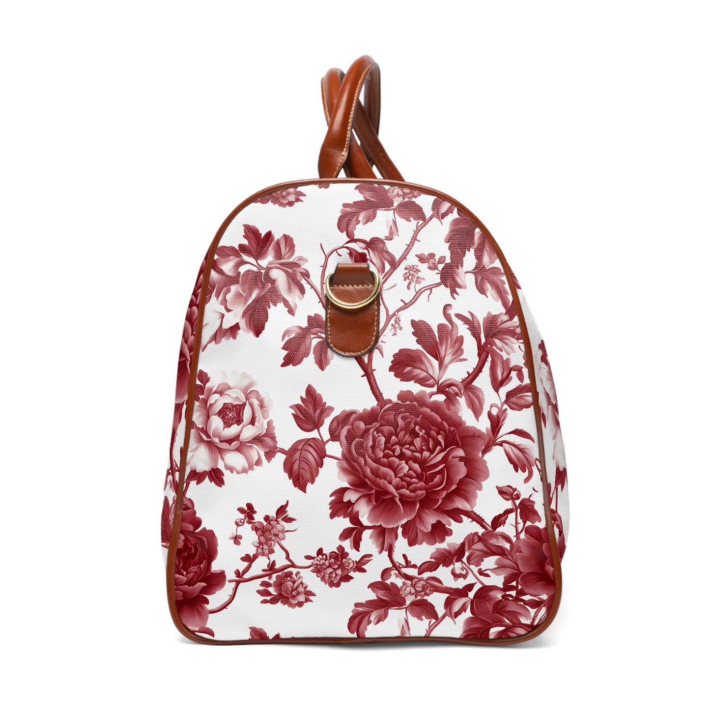 Elegant Floral Waterproof Travel Bag, Weekend Getaway Tote, Overnight Bag, Floral Gym Duffle, Perfect for Gifts