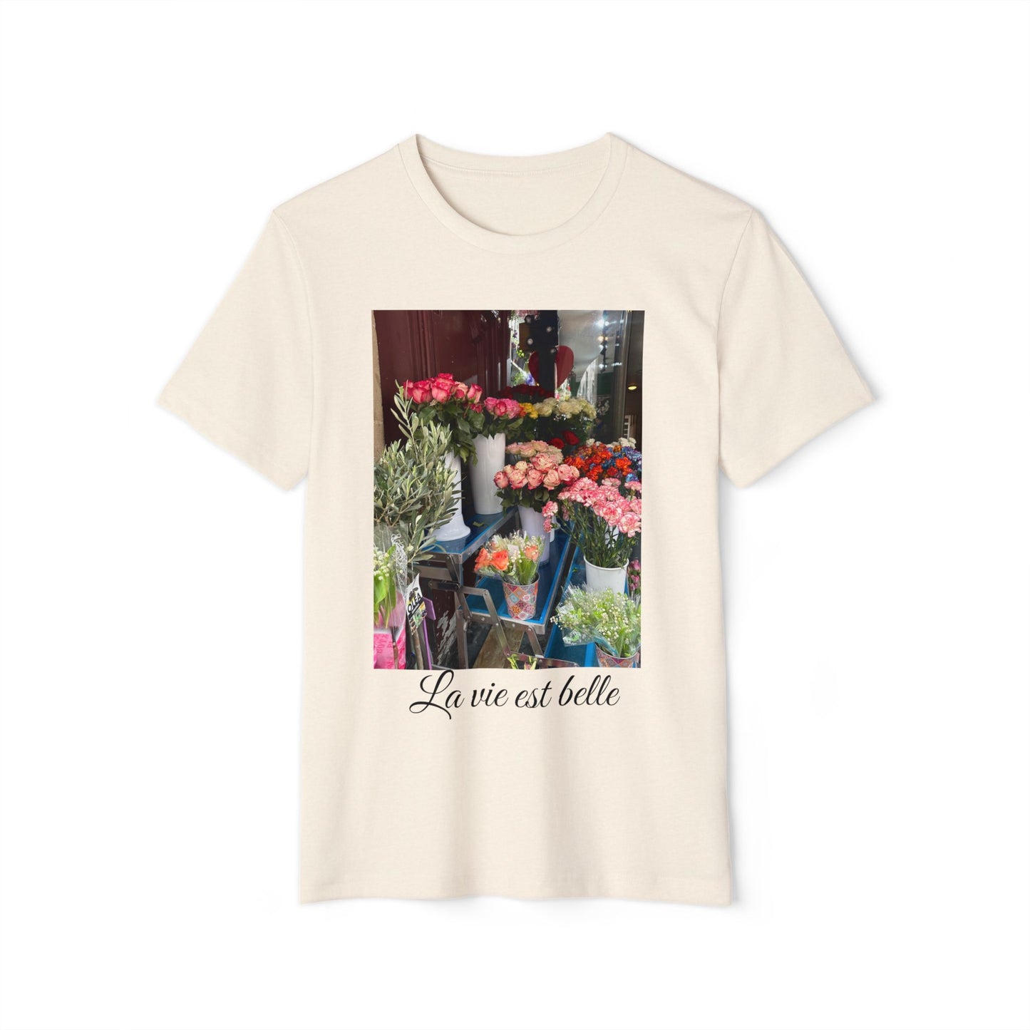 Parisian Flower Market T , Floral Motivational T-Shirt for Nature Lovers, Eco-Friendly Tee, Gift for Travel Enthusiasts, Perfect for Spring, Casual Wear, La [...]
