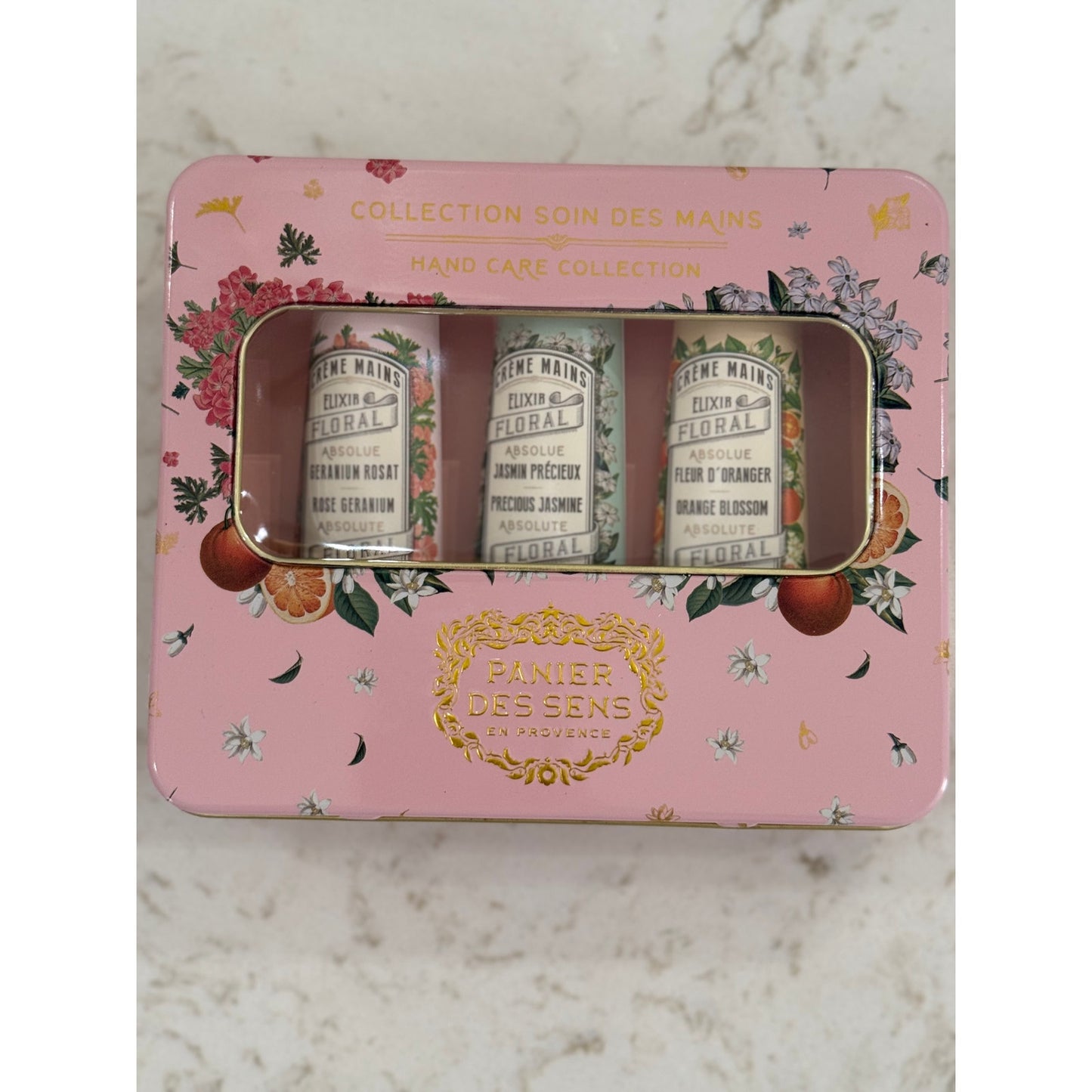 Panier de Sens hand cream gift tin, Curated collection of my favorite beauty products from Paris