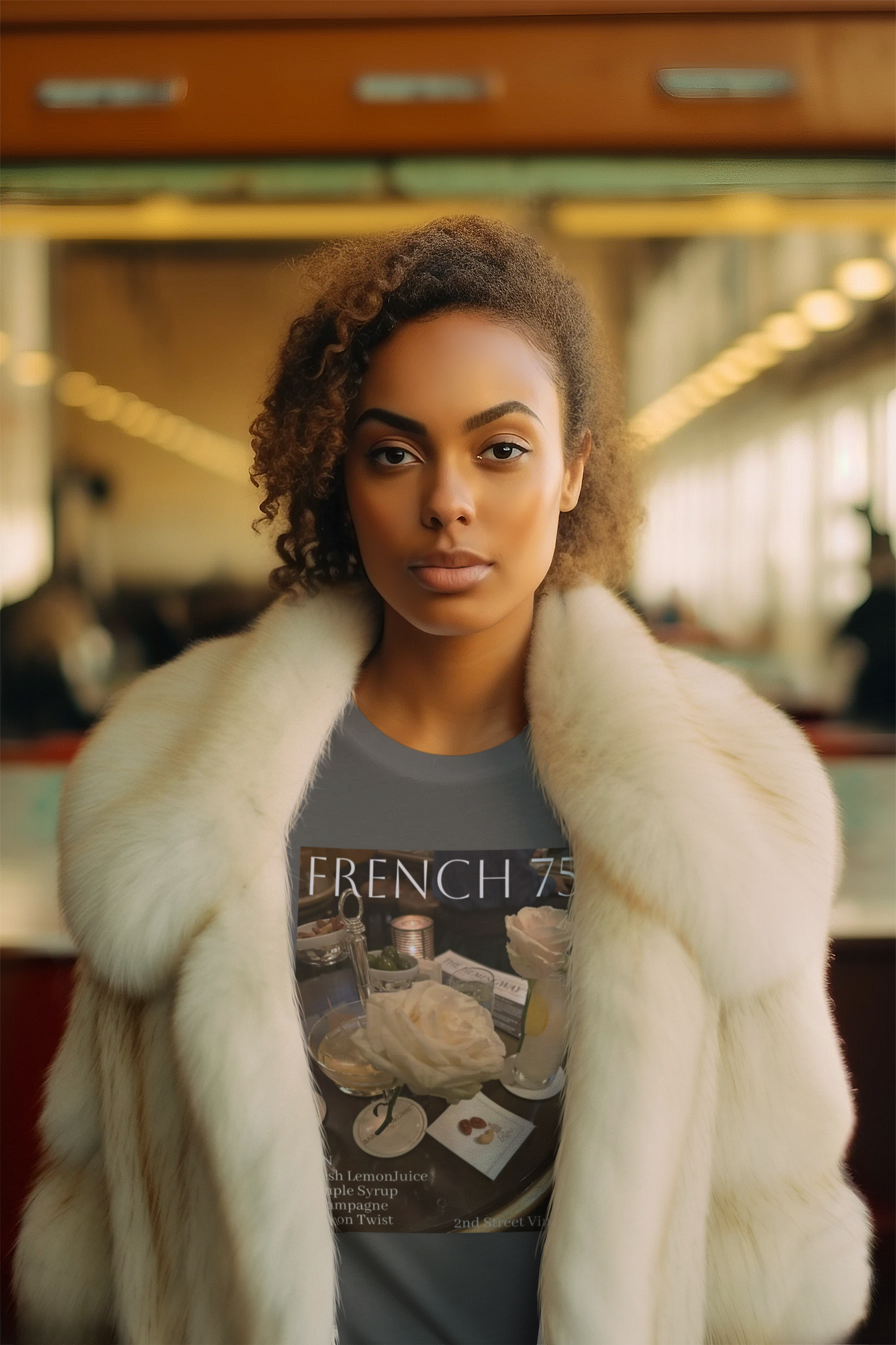 French 75 Elegant Organic Women's Classic T-Shirt with Floral Image | Casual Style, Gift for Nature Lovers, Eco-Friendly Apparel, Summer [...]