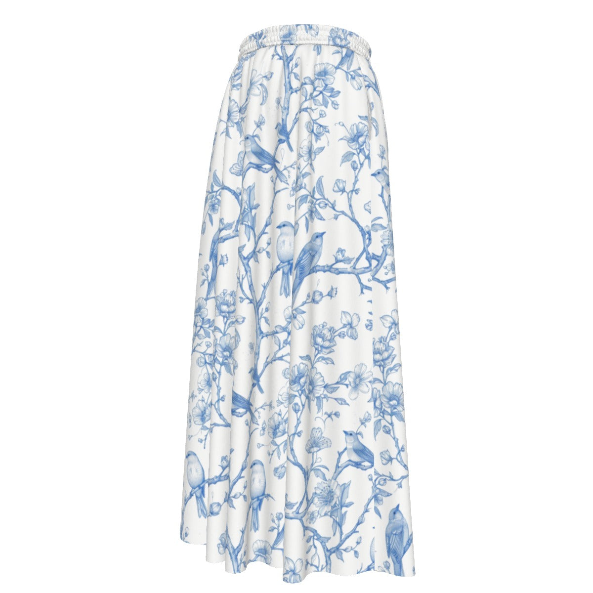 All-Over Print Women's Maxi Chiffon Skirts With Lining