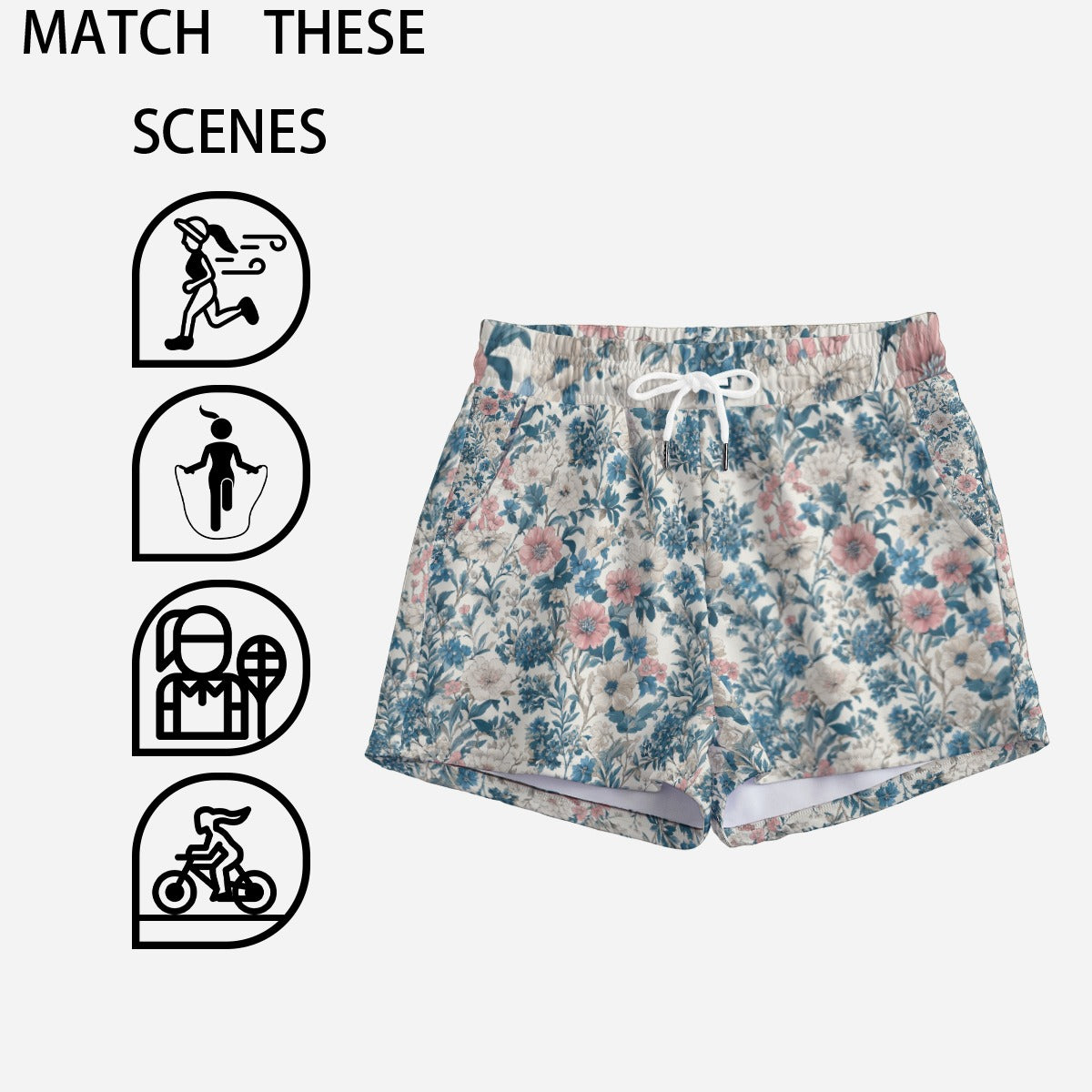 All-Over Print Women's Casual Shorts