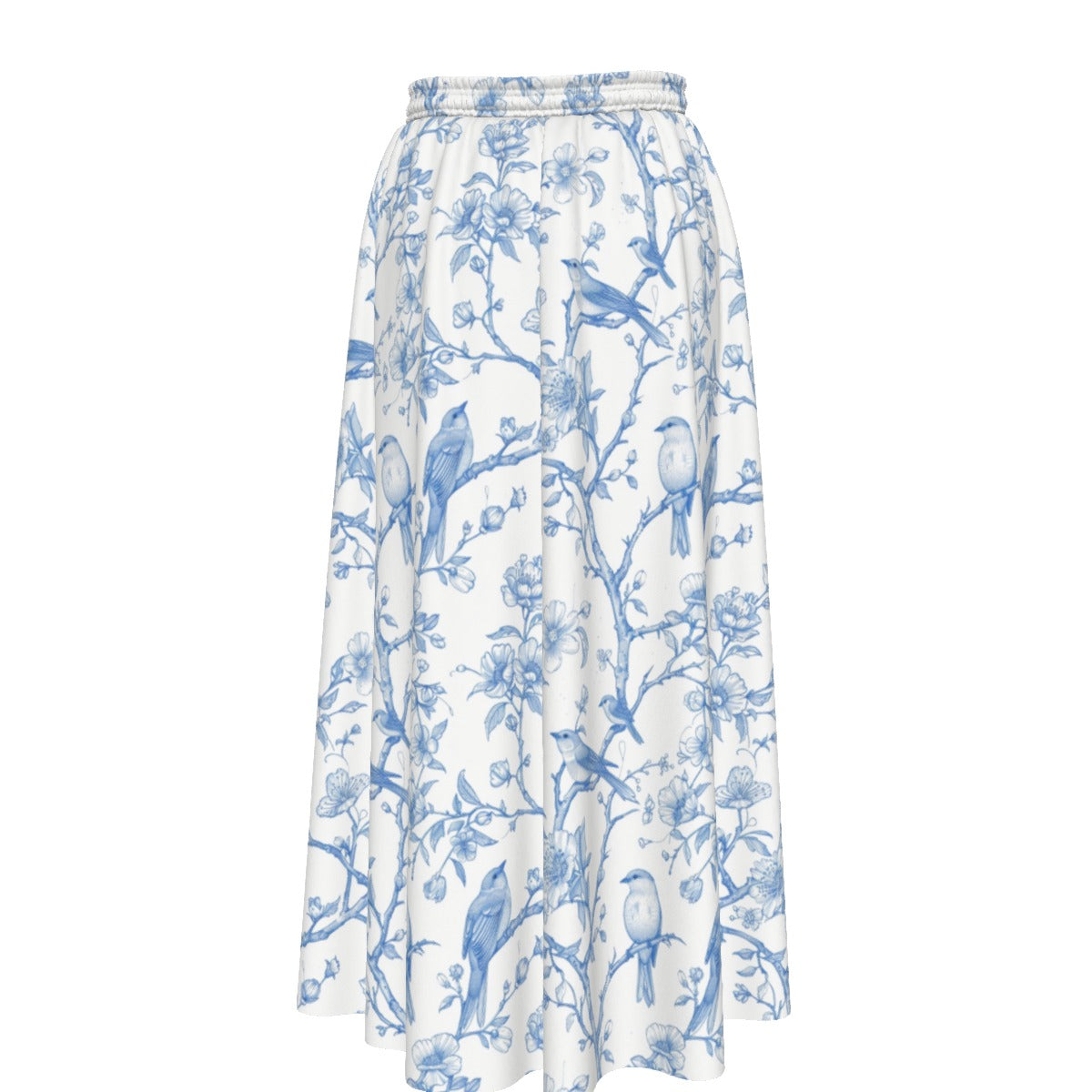 All-Over Print Women's Maxi Chiffon Skirts With Lining