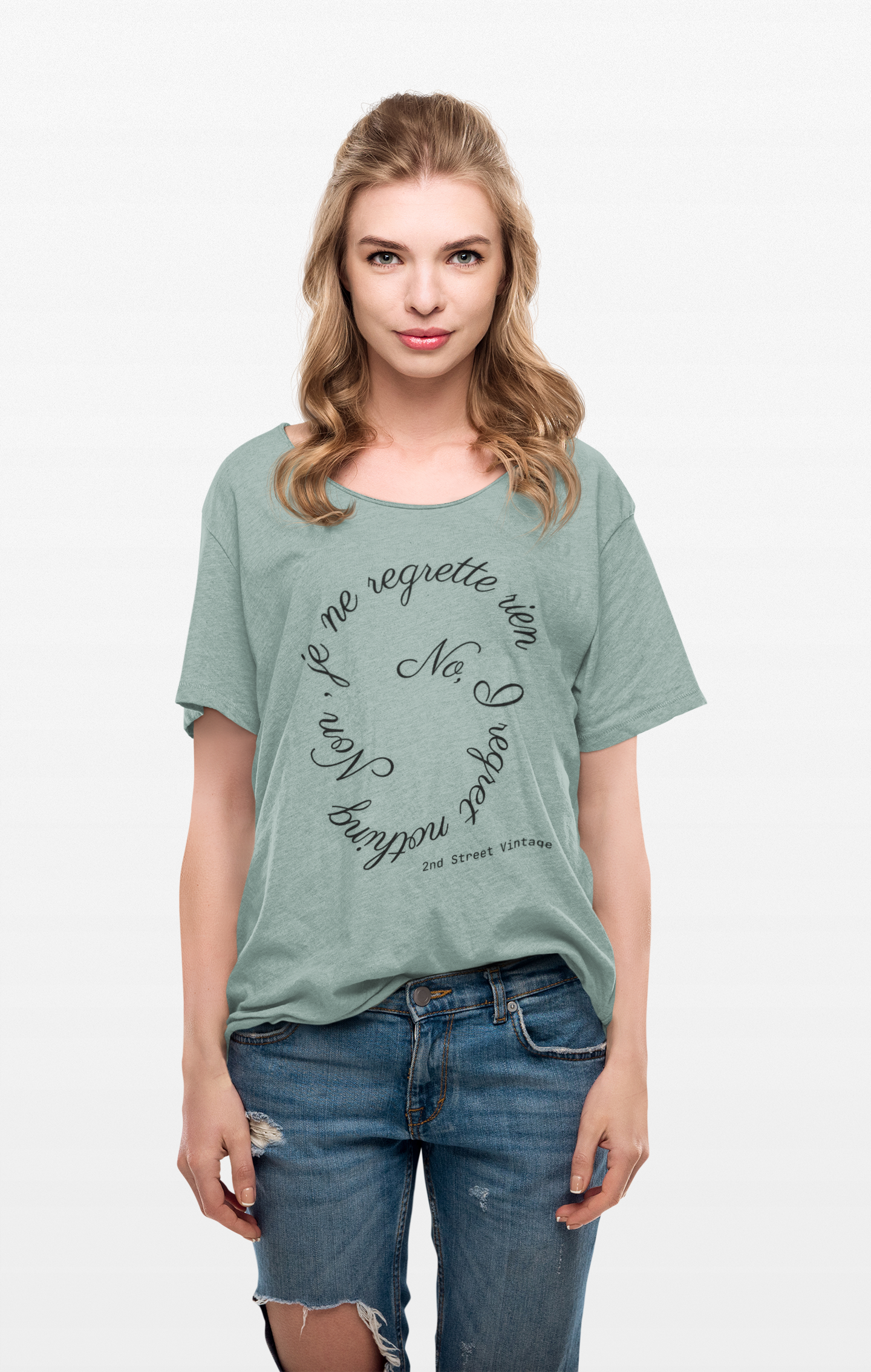 No, I regret nothing Women's T-Shirt, Casual Statement Tee, Vintage Style Apparel, Everyday Wear, Gift for Friends