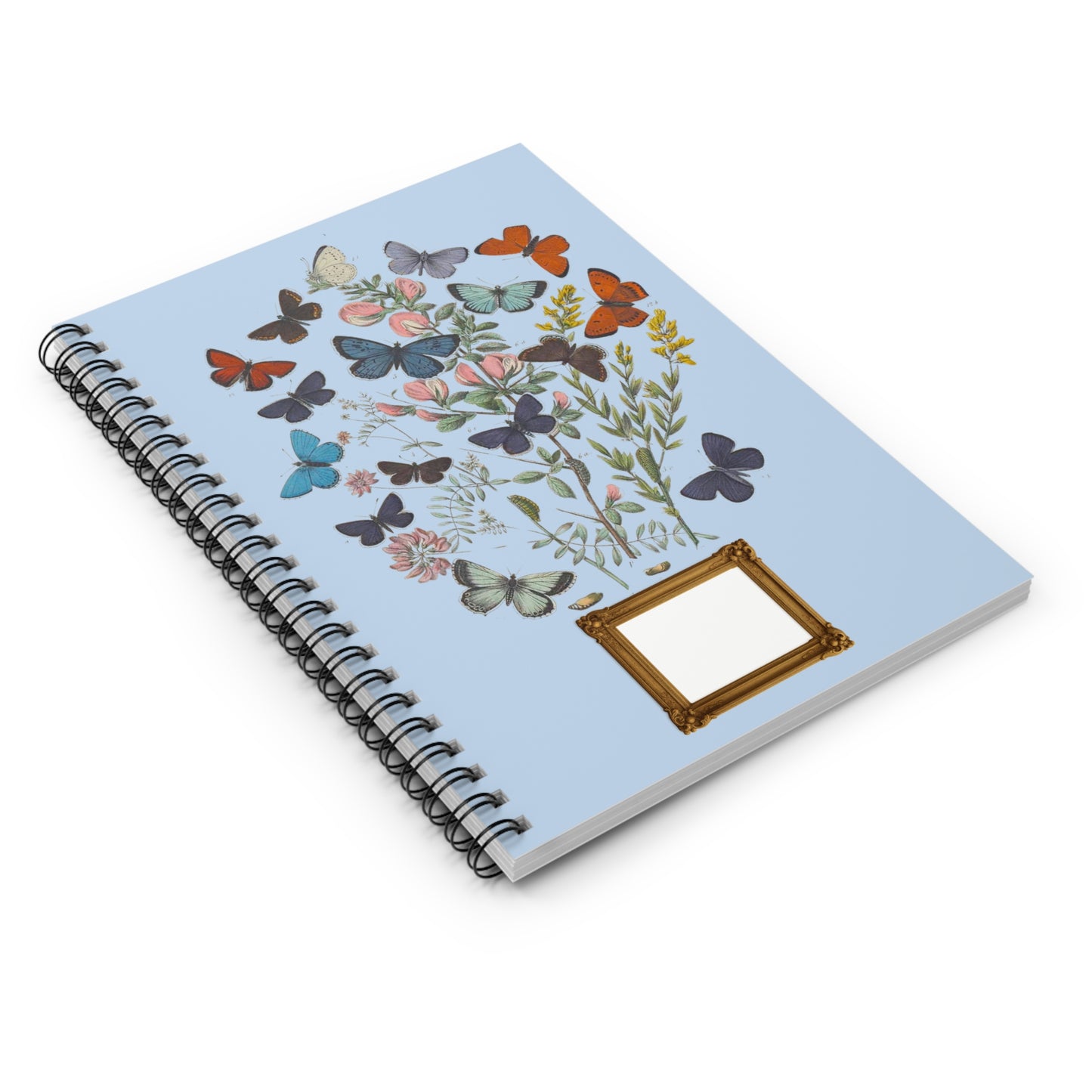 Butterfly Blossom Spiral Notebook - Nature-Inspired Journal, Floral Stationery, Gift for Nature Lovers, Eco-Friendly Note-Taking, [...]