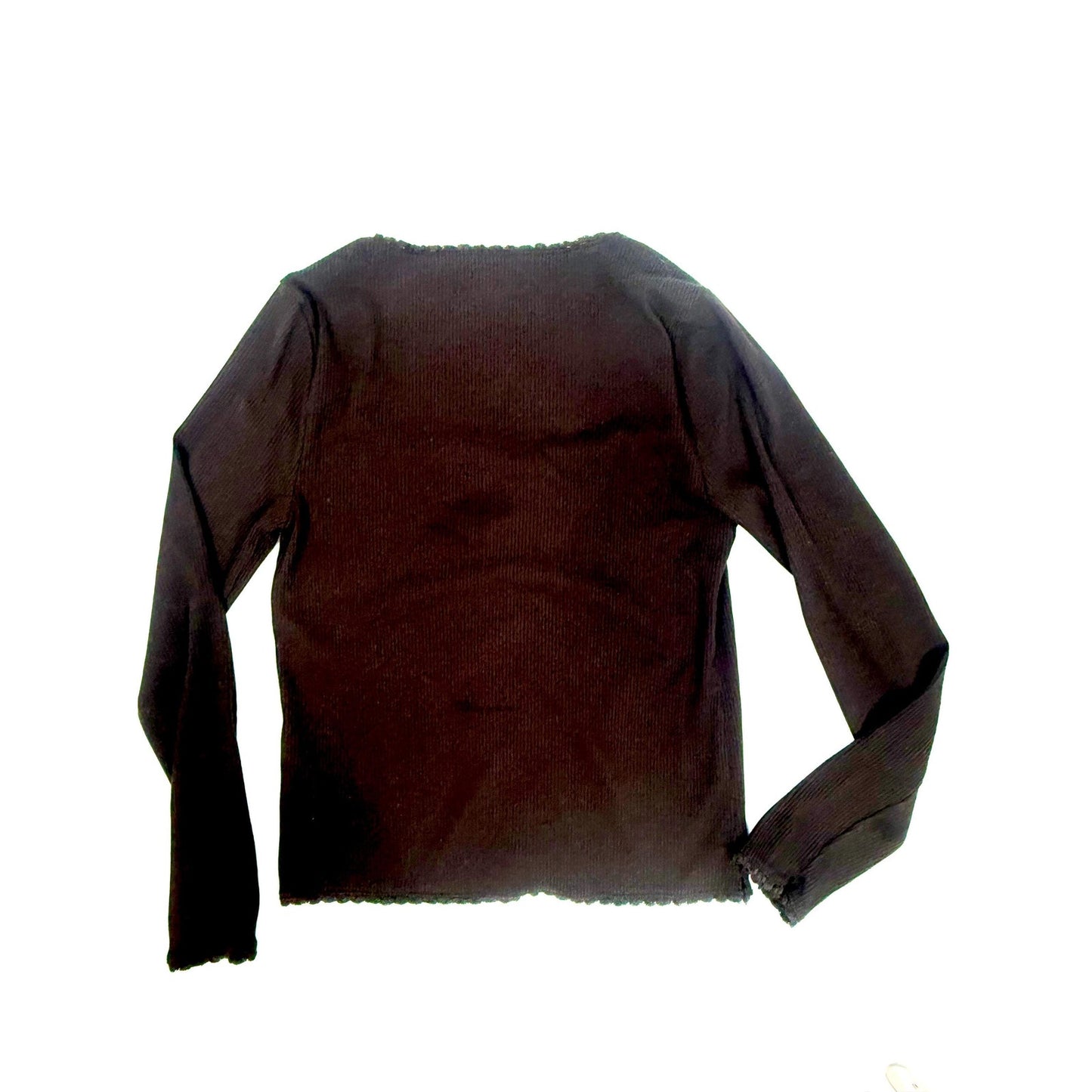 J Crew long sleeve Henlet Black Tee shirt