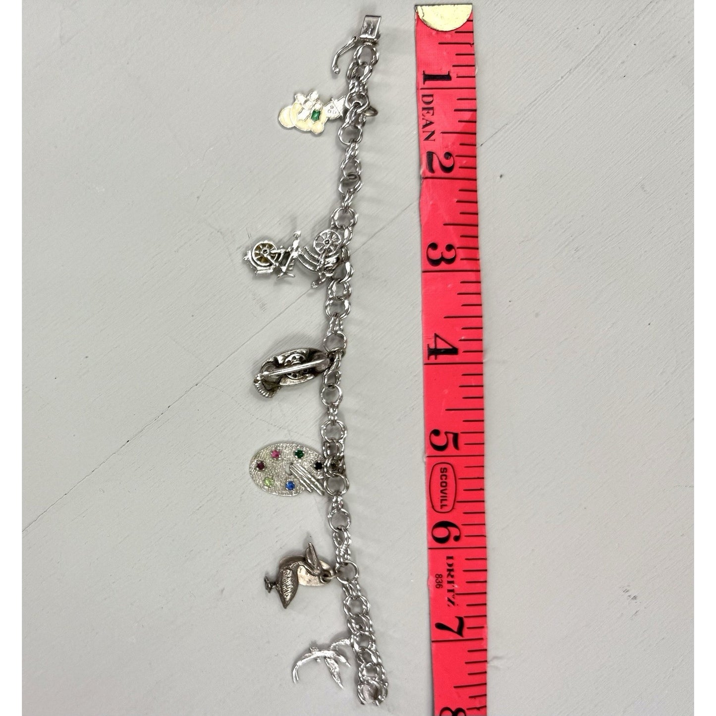 Vintage Sterling Souvenir Charm Bracelet