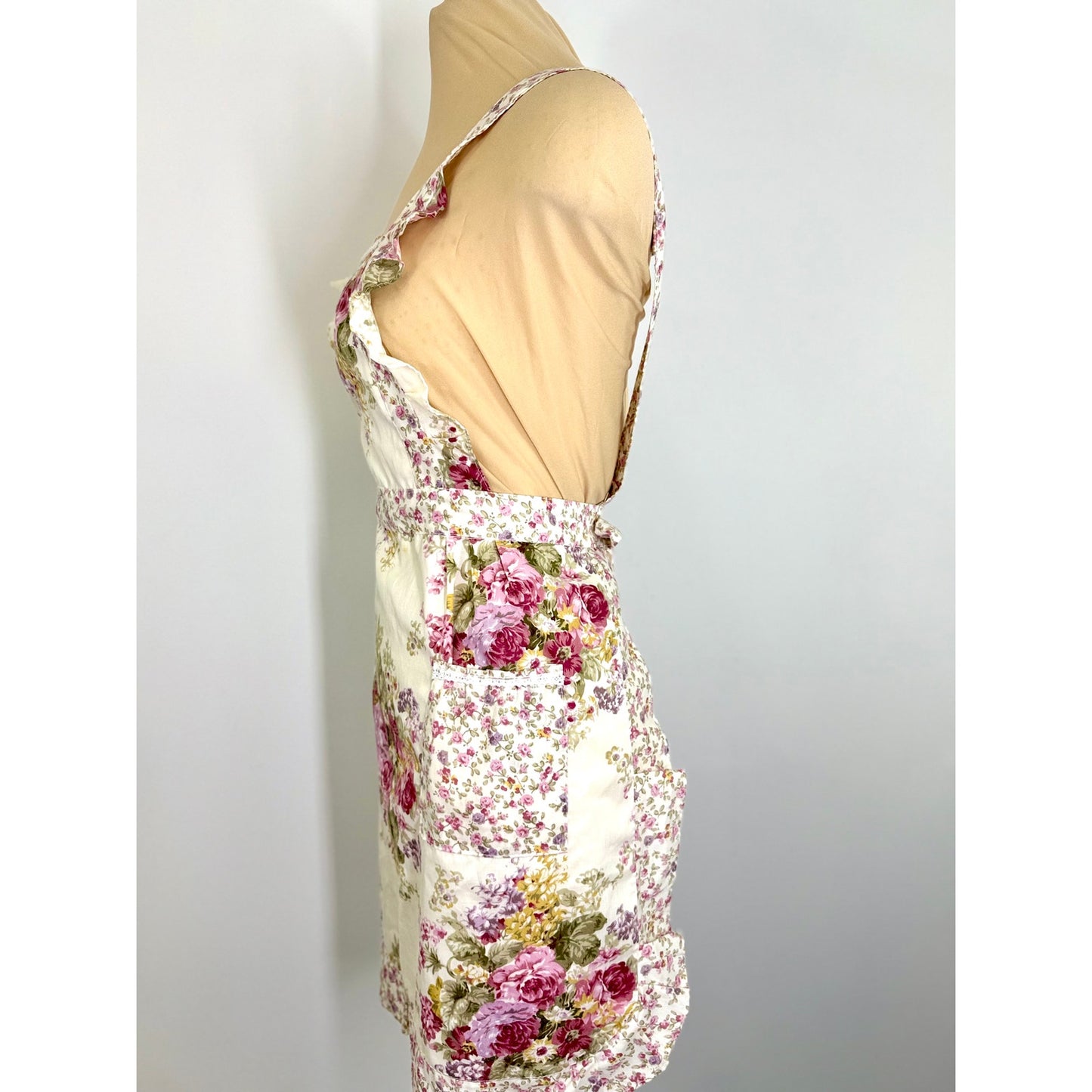 Vintage French Country floral apron