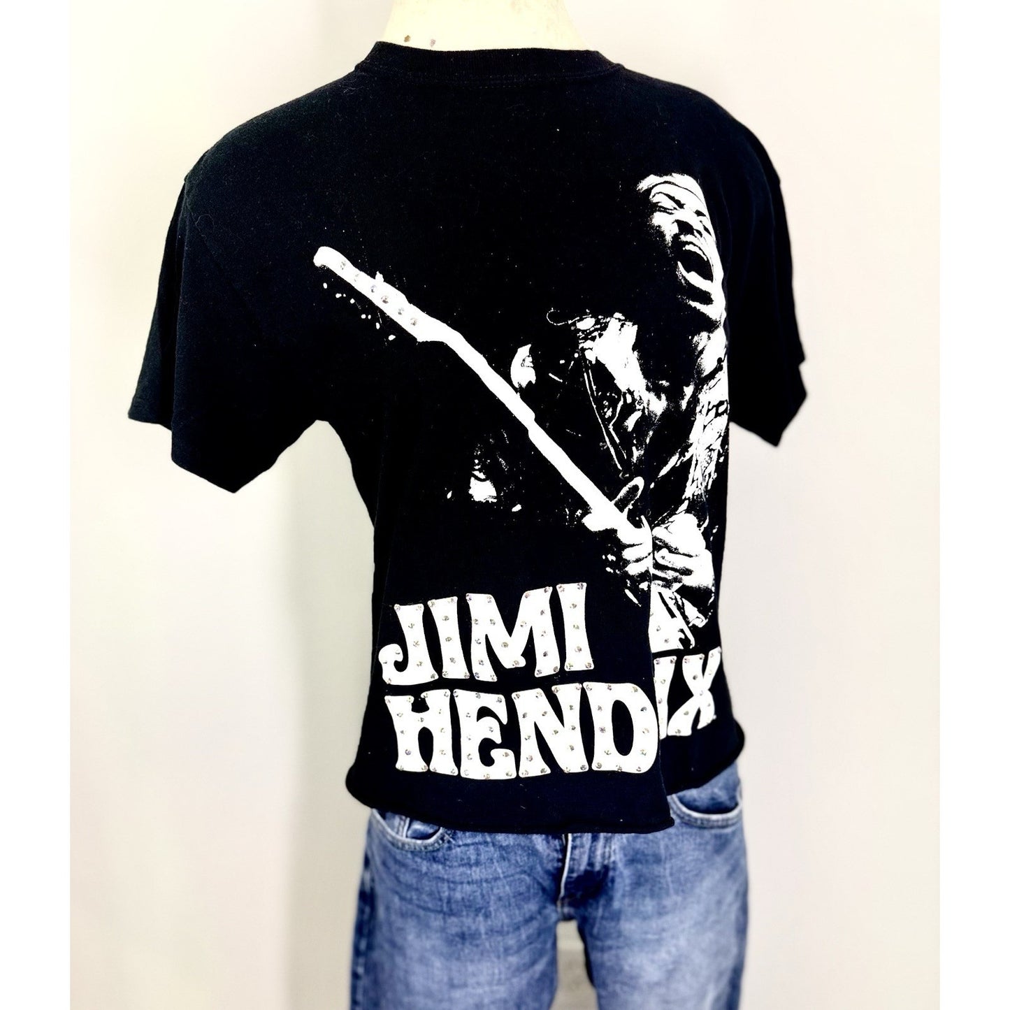 Authentic Vintage 70’s Jimi Hendrix t shirt w rhinestones