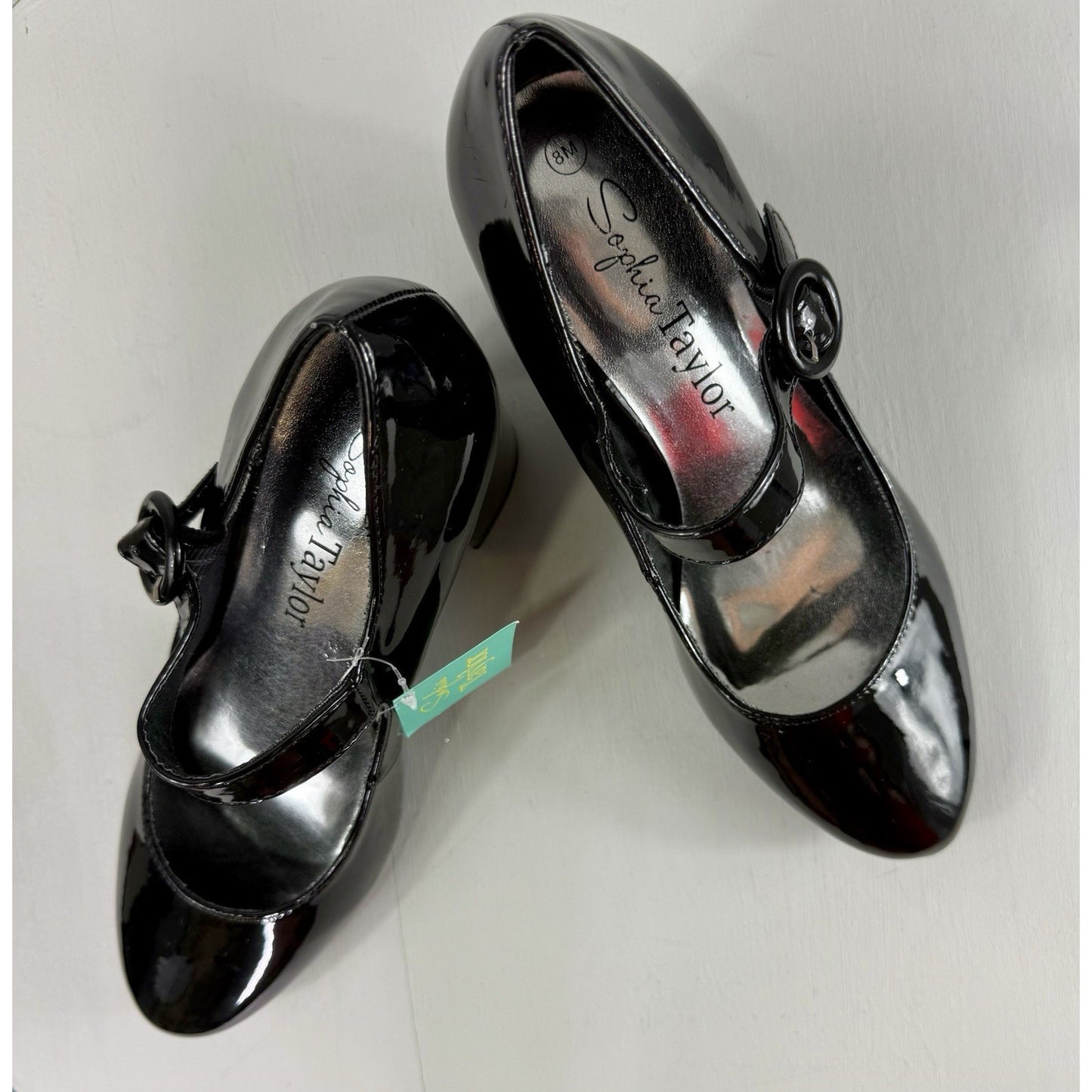 Sophie Taylor patent leather Mary Jane’s