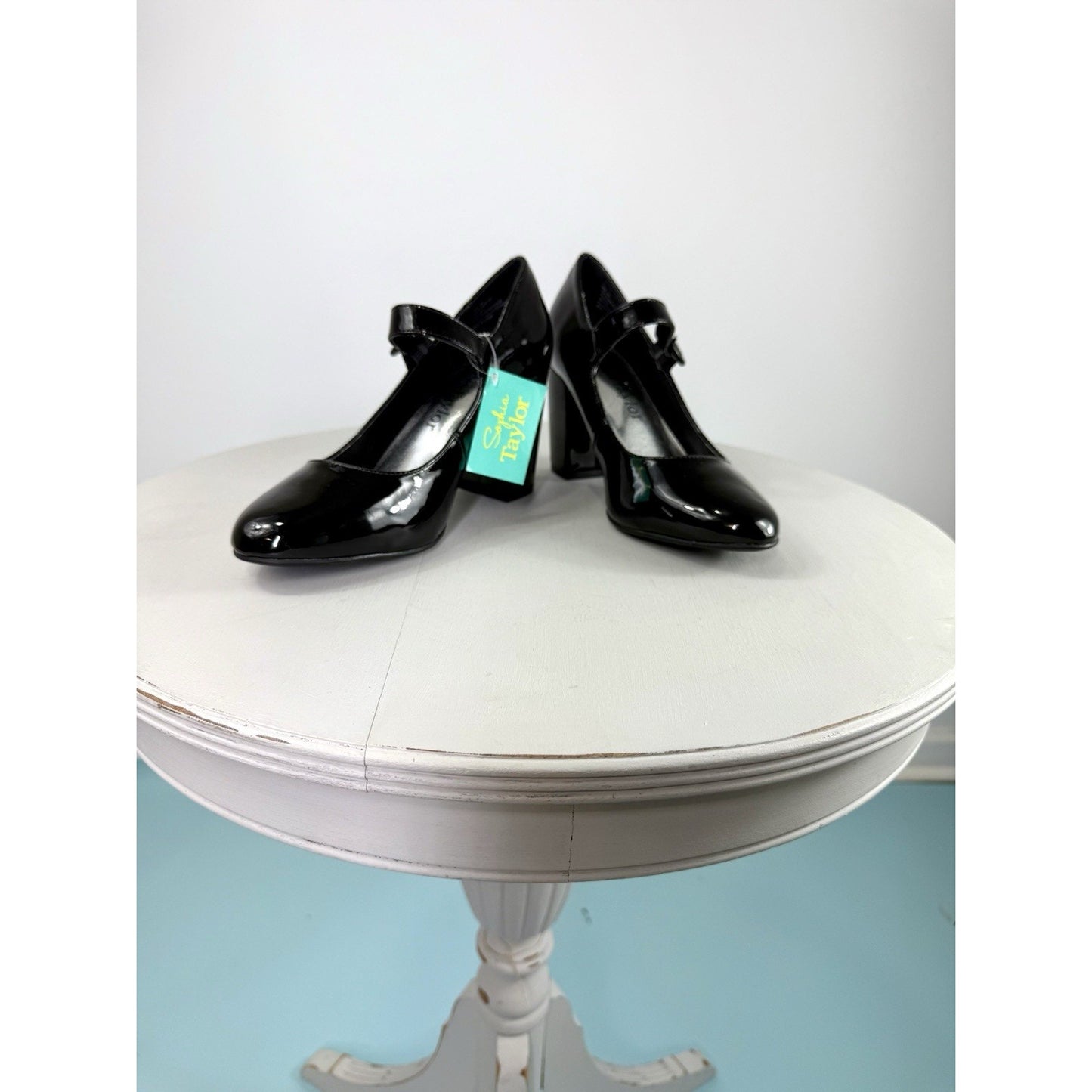 Sophie Taylor patent leather Mary Jane’s
