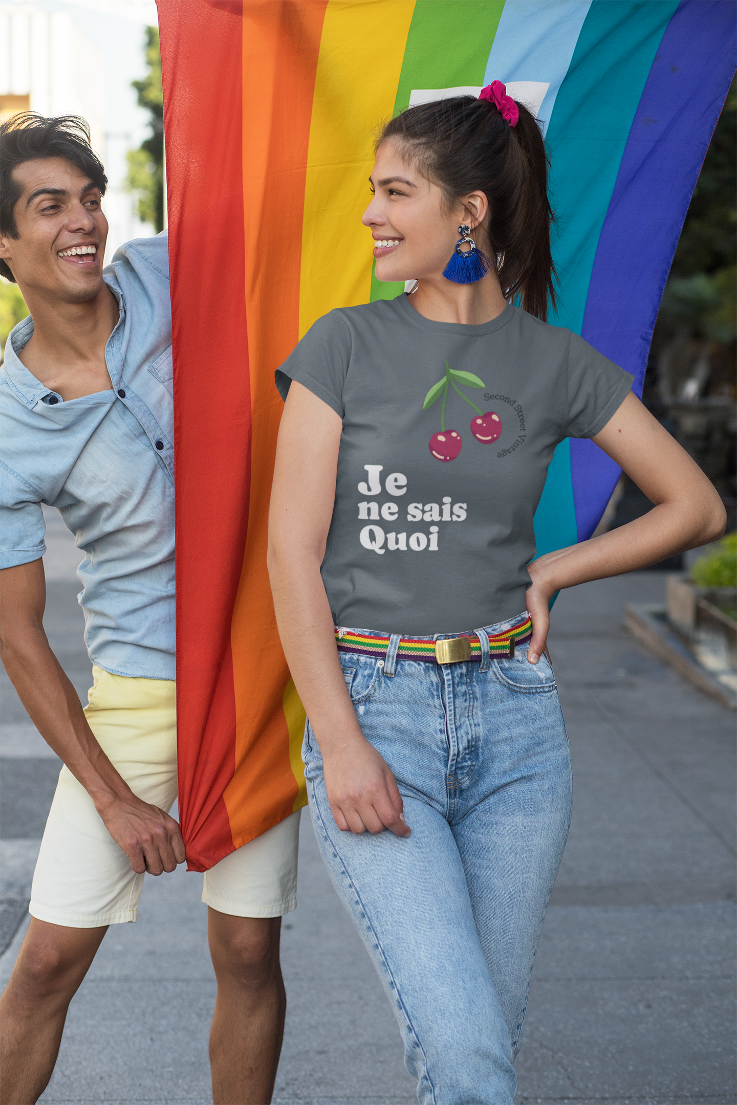 Organic Women's T-Shirt with Cherry Design - Cute and Comfortable Casual Wear, Summer Style, Gift for Her, Nature Lovers, Eco-Friendly [...]