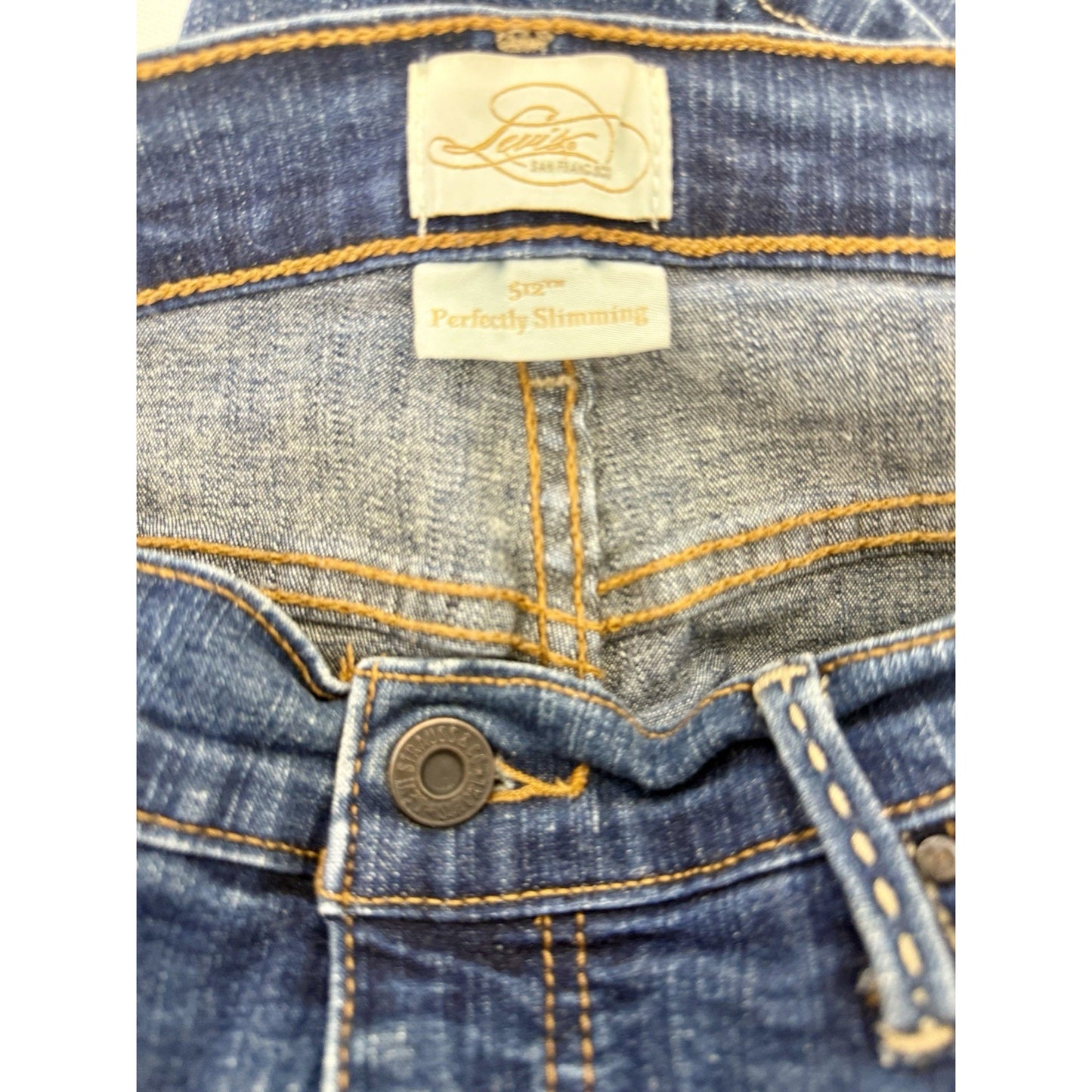 Vintage Levi Denim Mini Skirt Dark Blue-slit- 512 size 6