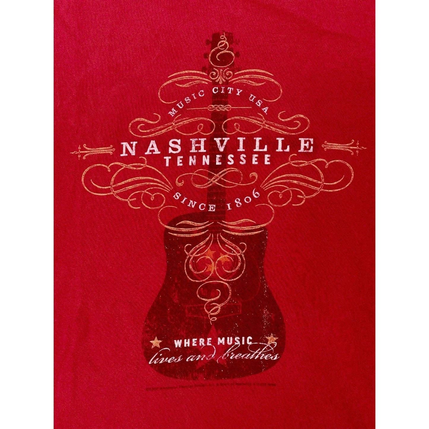 Vintage 90s Nashville Eagle Nature Wrap Around T Shirt Size Large Single Stitch