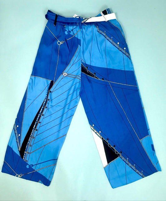 J CREW Womens sailing themed palazo pants